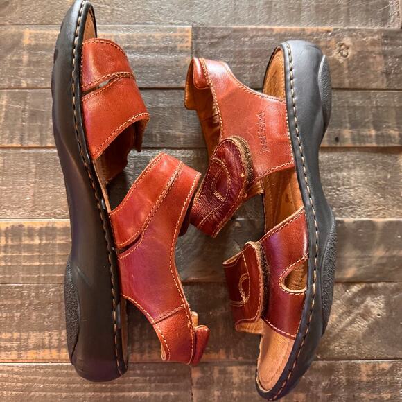 Women's Josef Seibel Sandals Brown Leather Size 8-8.5 US; 39 EU - Picture 7 of 11